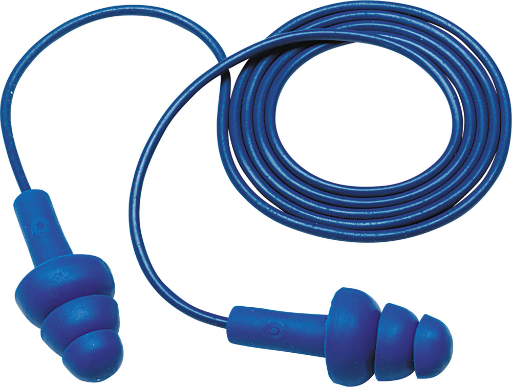 3M EAR Ultrafit Metal Detect Cord Earplug 340-4007 (Pair)