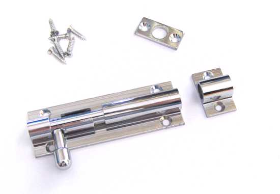 Gartner Barrel Bolt Standard 75mm Chrome (Each)