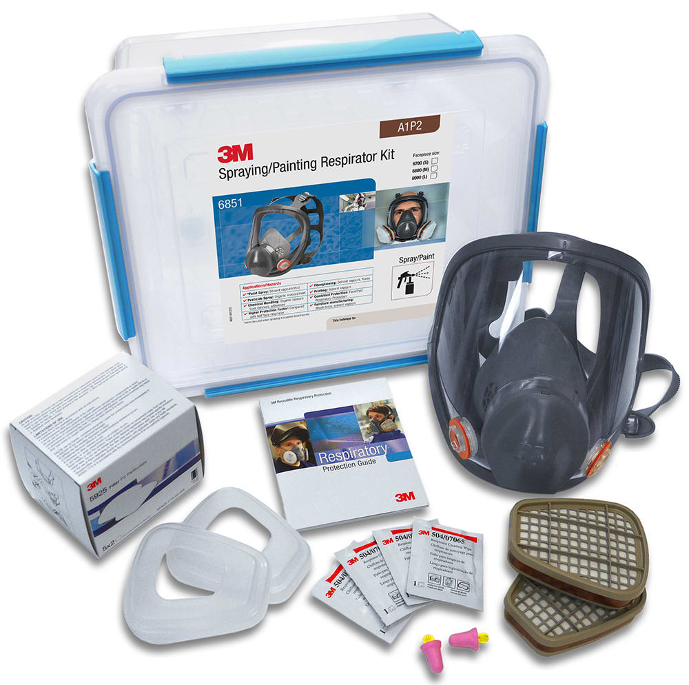 3M Spraying/Painting Respirator Kit 6851, A1P2 Large