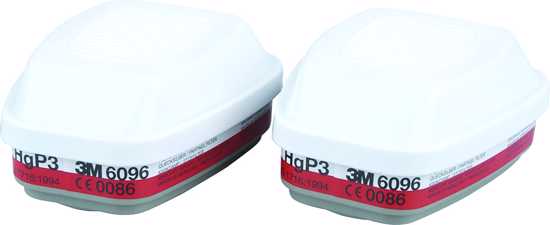 3M Org/Mercury Vap ParticulateFilter 6096 A1E1HgP3 - Pair