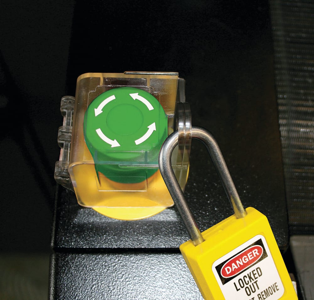 Master Lock S2153 Lockout Push/Rotary Button Cover Permanent