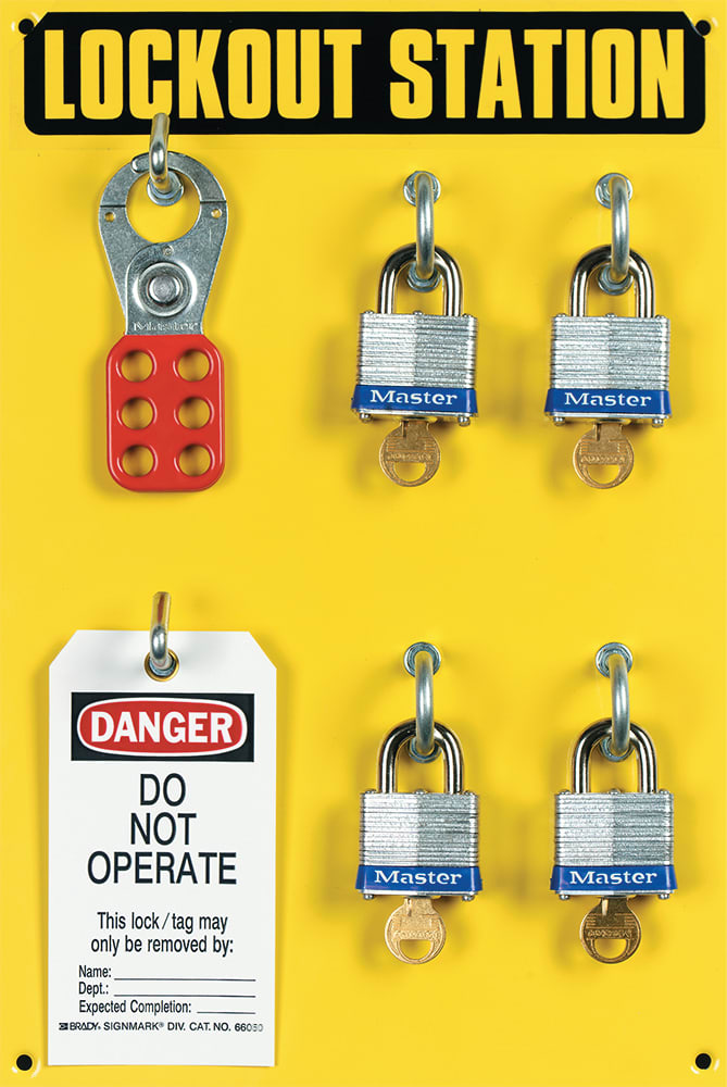Lockout Tagout Station 4 Locks Capacity - Standard