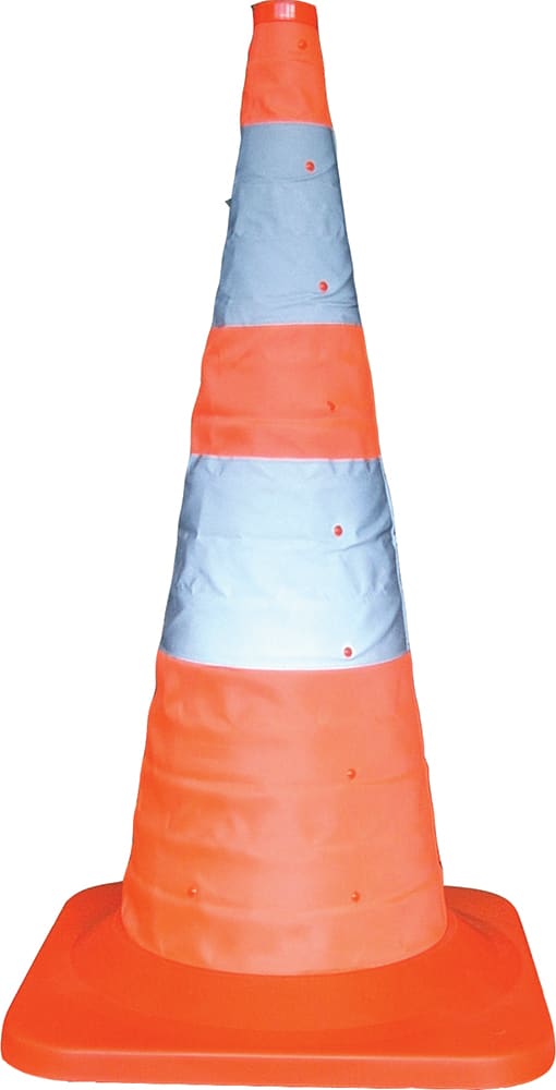 Portable/Collapsible Cone 900 mm W/Light Each
