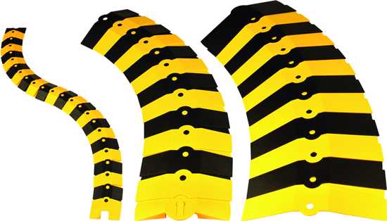 Sidewinder Cable Protector, Blk/Yell, Large-Lineal 860mm-Pkt