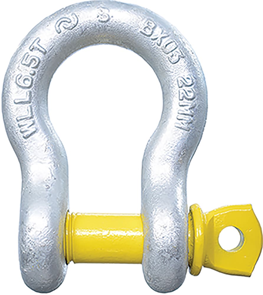 Bullivants Bow Shackle Screw Pin 8.50T WLL 25mm Body Diameter (Each)