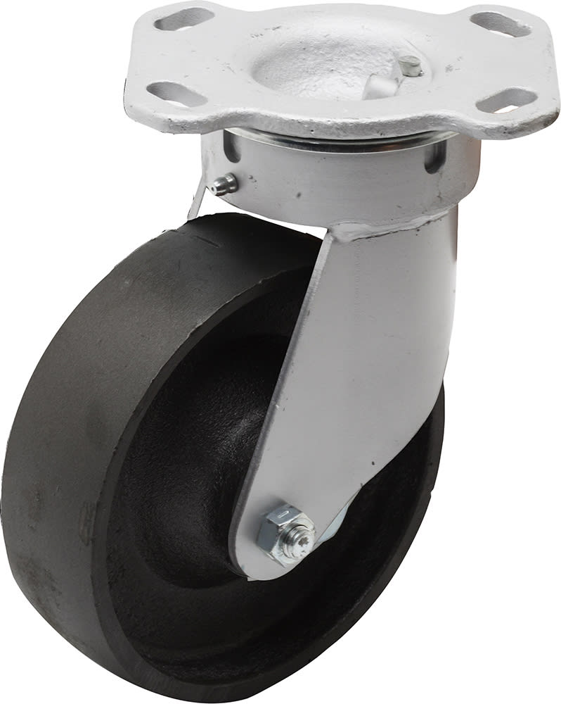 Easyroll 200mm Swivel Plate Mount TH Castor Cast Iron 1150kg (Each)