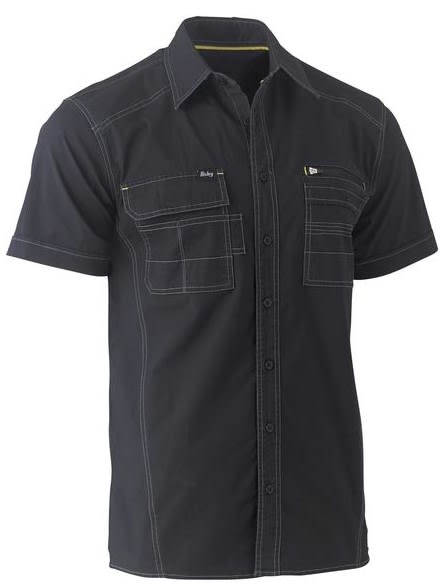 Bisley, FLX & MOVE Utility Work Shirt, BS1144 - Black - 2XL