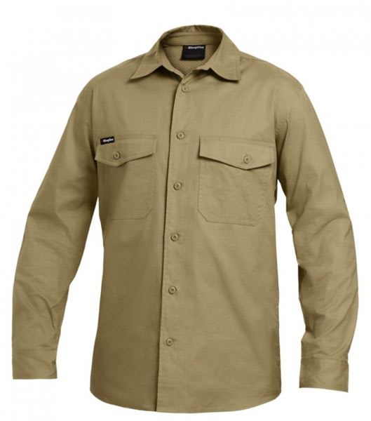 KingGee, Workcool 2 Ripstop Shirt, K14820 - Khaki - XS