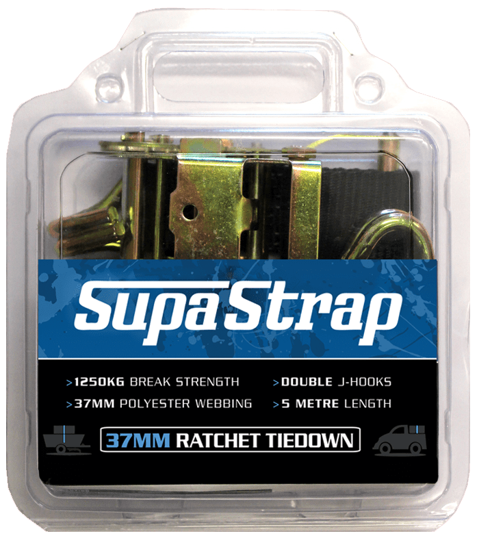 Supastrap Ratchet Tiedown 37mm X 5m 1250kg