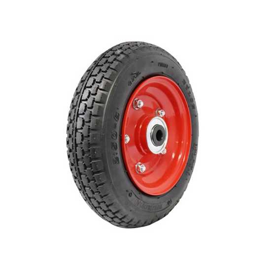 Easyroll 2.50 x 6mm Pneumatic Wheel Steel Centred-140Kg - 3/4" Bore (Each)