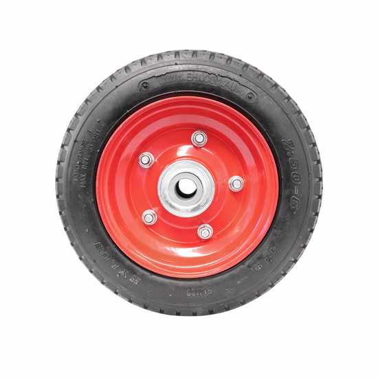 Easyroll 2.50 x 6mm Pneumatic Wheel Steel Centred-140Kg - 20mm Bore (Each)