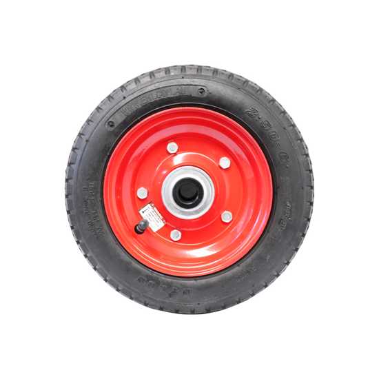 Easyroll 3.50 x 4mm Pneumatic Wheel Steel Centred-160Kg - 3/4" Bore (Each)