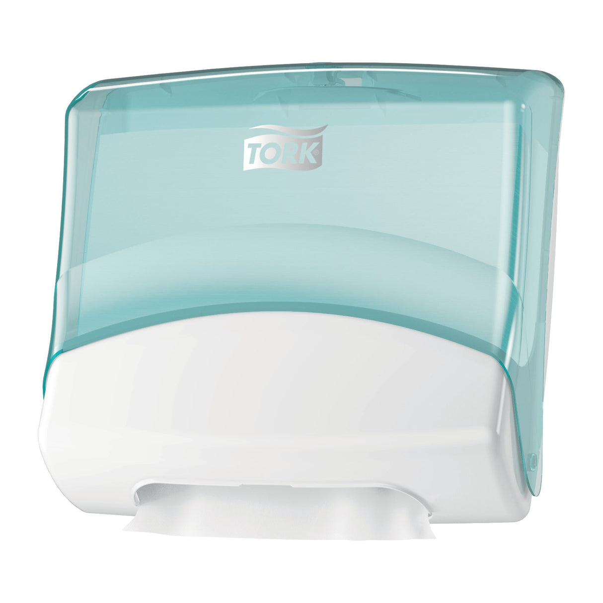 Tork W4 Folded Wipers Dispenser White/Turquoise