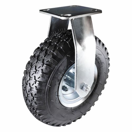 Easyroll 3.50x4mm Fixed Plate Mount J3 Castor Pneumatic 160kg (Each)