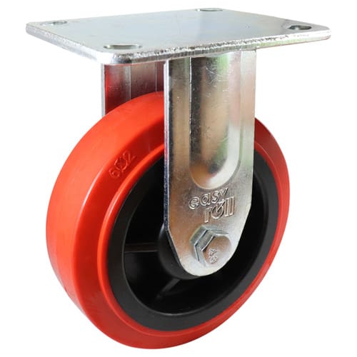 Easyroll 150mm Fixed Plate Mount J3 Castor Urethane 410kg (Each)