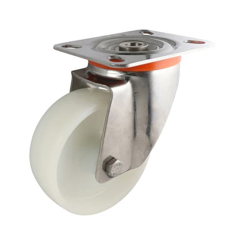 Easyroll 100mm Swivel Plate Mount S5 Castor Nylon 220kg (Each)