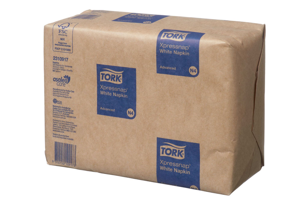 Tork Xpressnap N4 Advanced Napkin White 330mm x 216mm 500 (Pack)