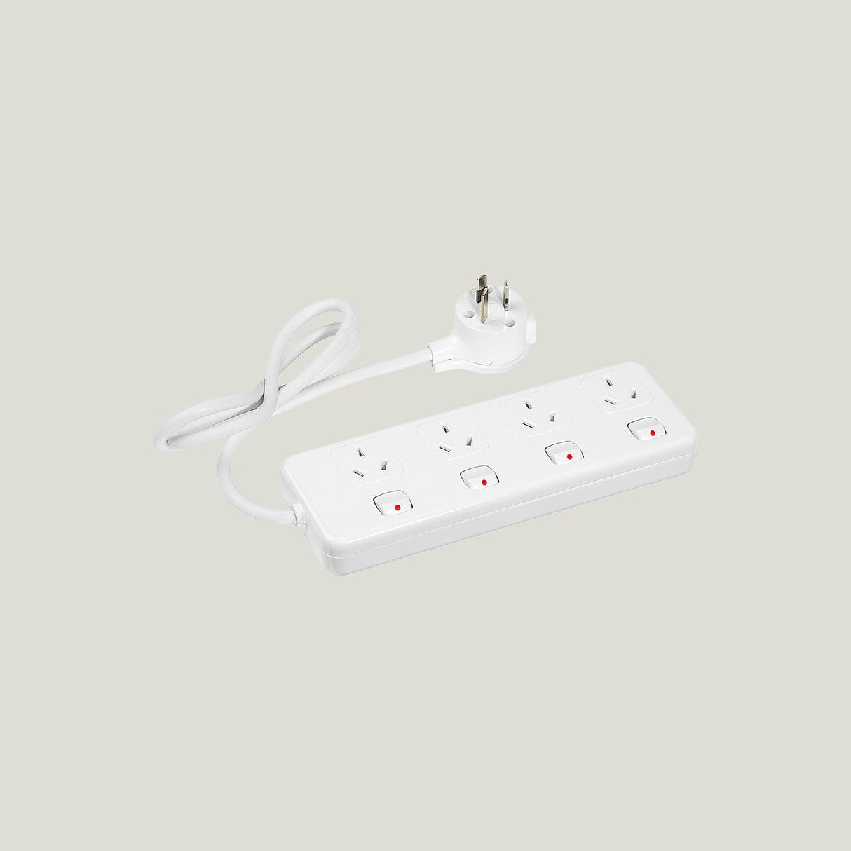 HPM 4 Way Switched Powerboard 0.9m Lead 10A