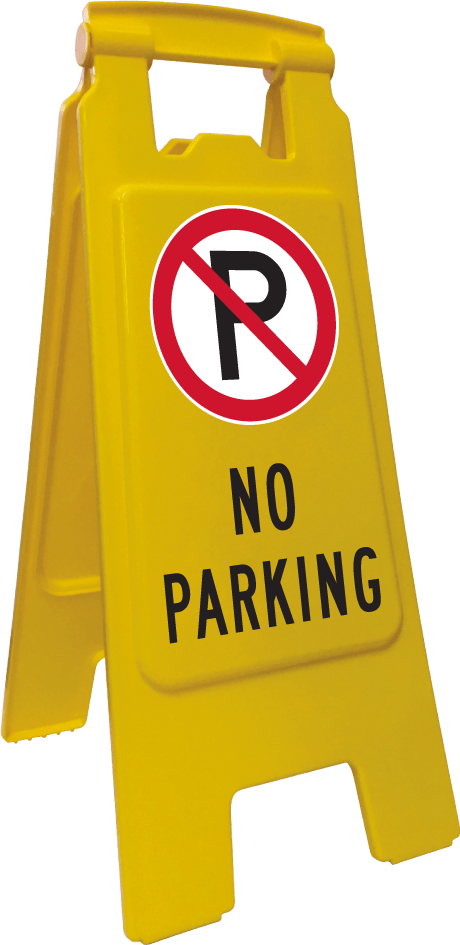 Floor Stand Sign, Econ | No Parking H600mm - Standard