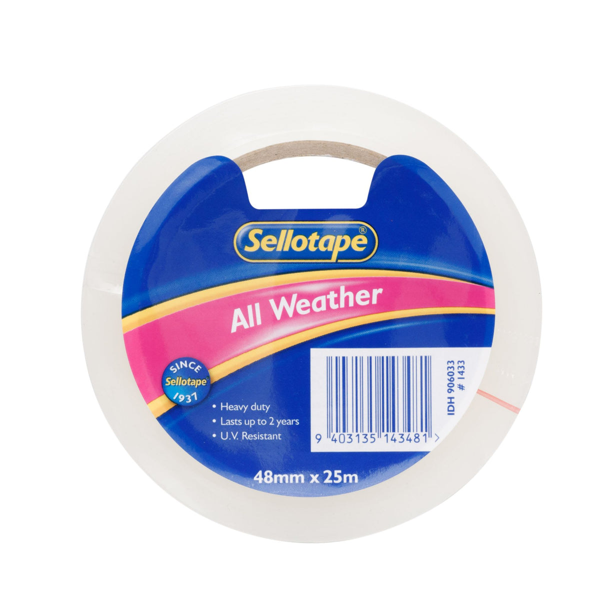 Sellotape 1433 Clear Utility Tape 48mm x 25m 1 (Roll)