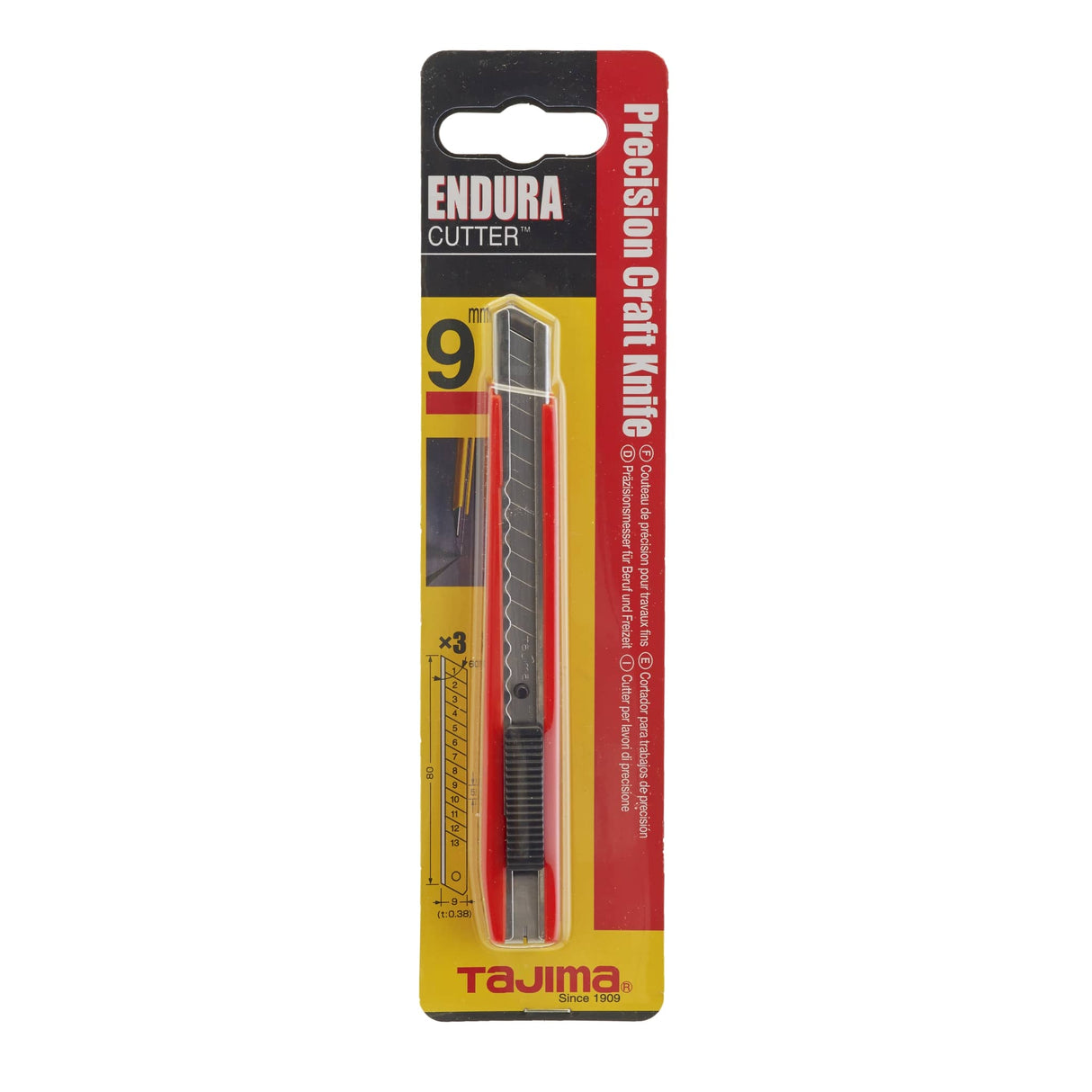 Tajima LC303 Slide-Lock Cutter Carded 9mm 10/box (Each)