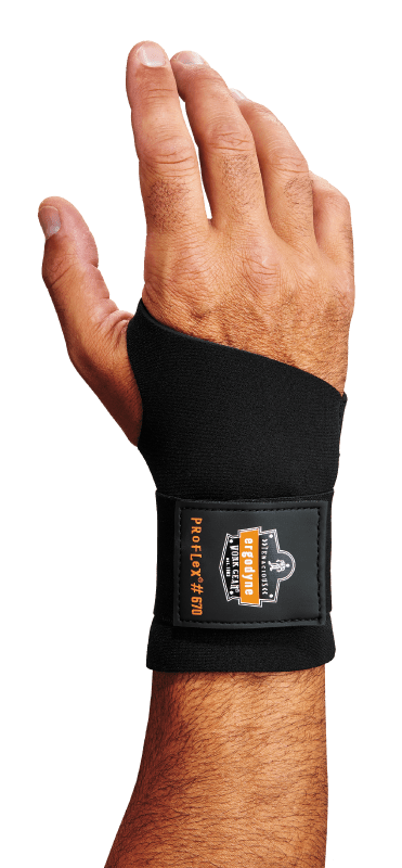 Ergodyne ProFlex 4005 Wrist Support Single Strap - Black - M