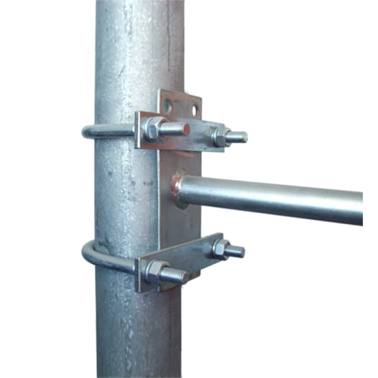 Pole Mounting U-Bolt Pack-60mm for securing mirrors on 60mm poles, made of solid steel with zinc coating for durability.