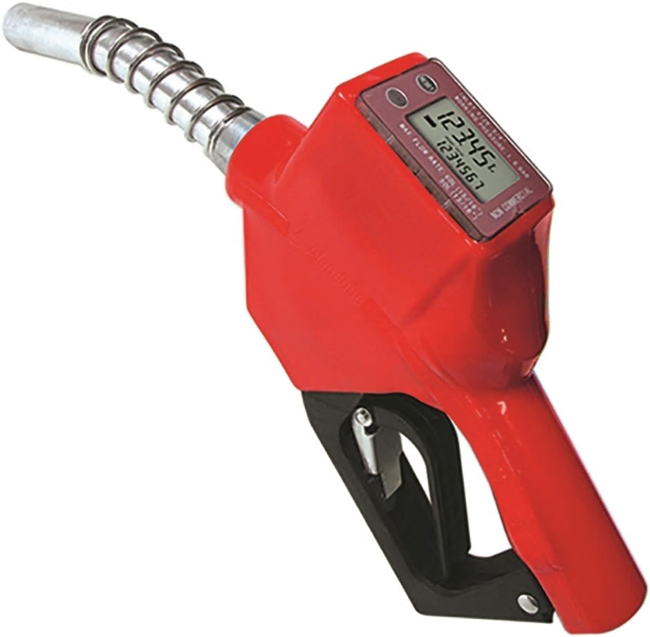 Alemlube Auto Shut Off Nozzle with Built in Meter