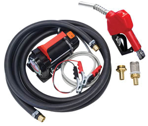 Alemlube 12V Diesel Electric Pump Kit Auto shut off nozzle
