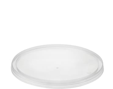 MicroReady Round Flat Takeaway Container Lids 50 (Pack)