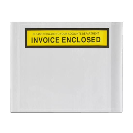 High Tack Invoice Enclosed Document Pouch-115x150mm-1000/box-Box