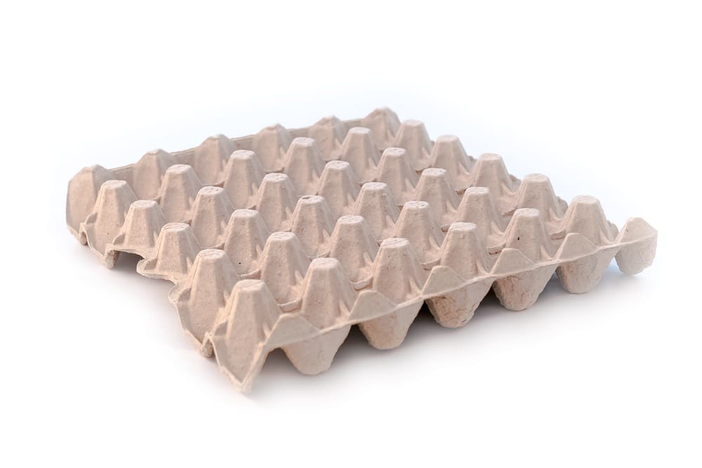 20 Jumbo Egg Tray Grey Moulded Fibre 150 (Bundle)