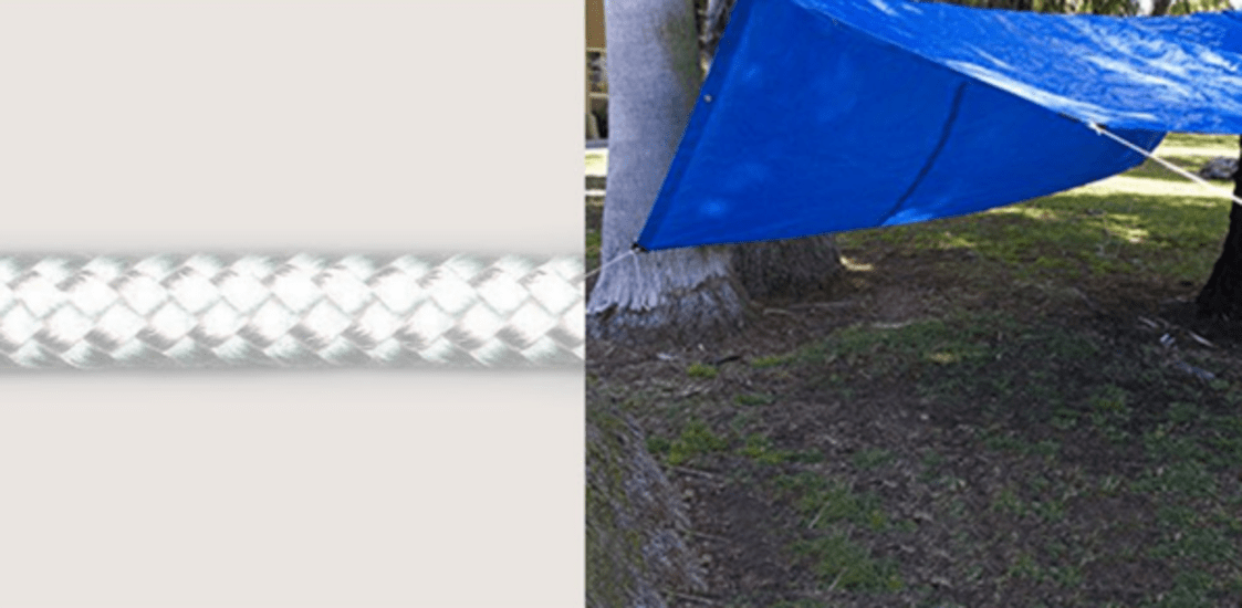 Premium 3mm white synthetic braid polyester cord in a 100m roll, ideal for crafting, DIY, and outdoor projects.