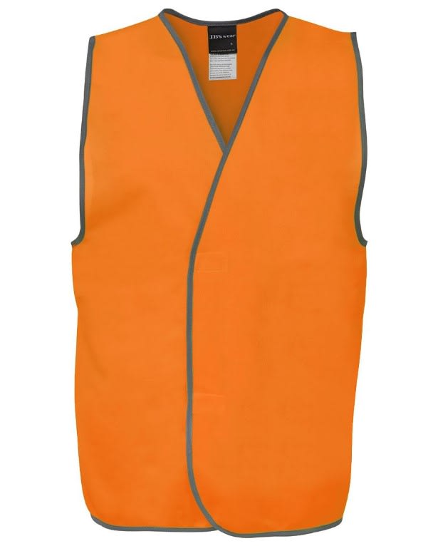 JB's Wear, Day Hi Vis Safety Vest - Orange (Size: S)