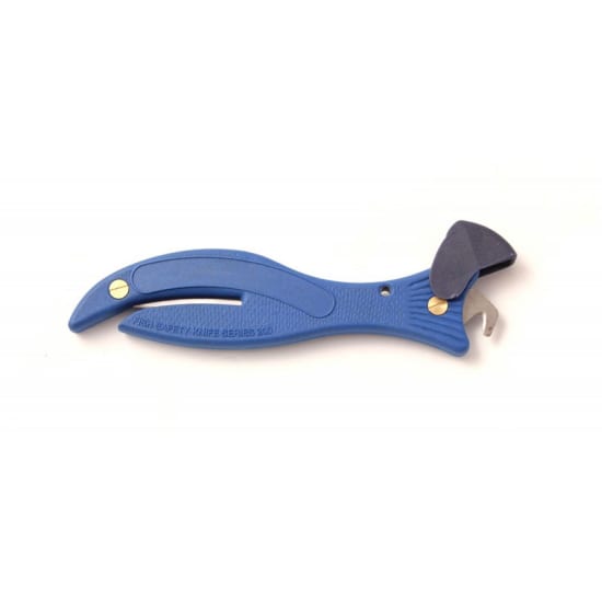 Heavy Duty Detectable Fish Safety Knife featuring a metal-detectable design and guarded blades for safe cutting tasks.