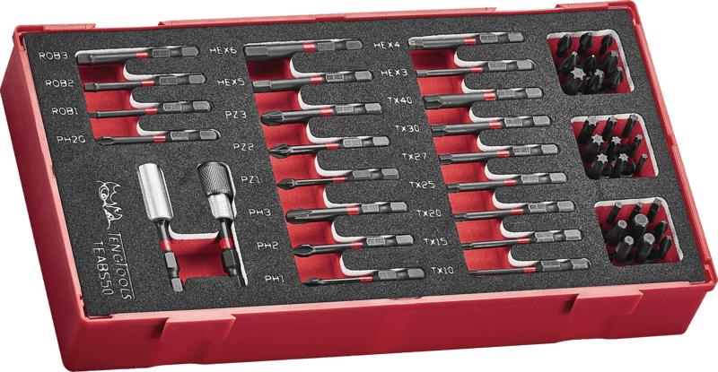 Teng 50pc Impact Bits Set - TEA-Tray (Each)