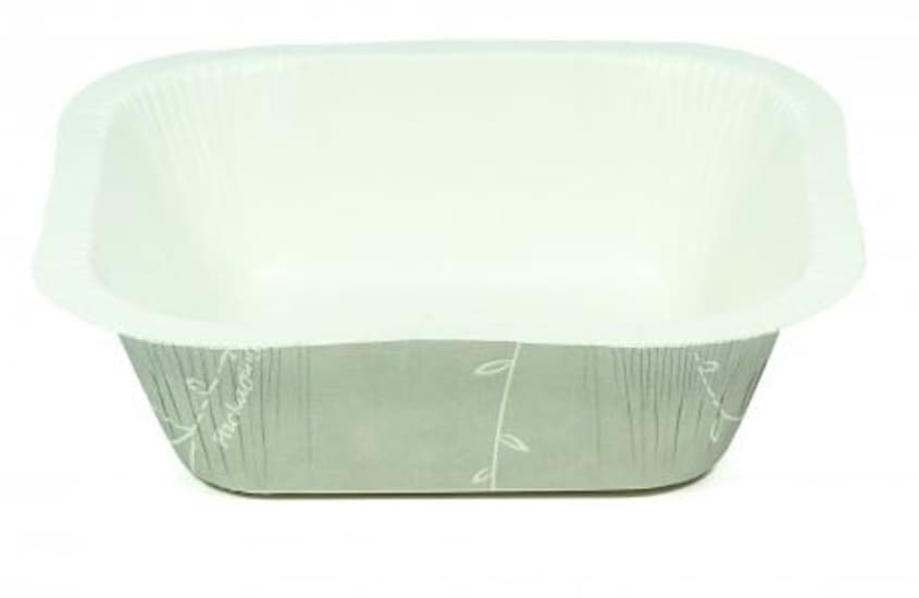 Confoil Dualpak FoodTray 270ml, 121x121x35mm, durable and versatile for hot/cold food, ideal for catering and takeaways.