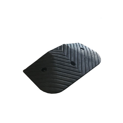 Speed Hump End Cap - Heavy Duty - Black H75mm