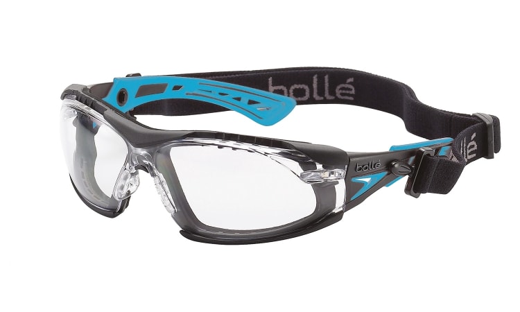 Bolle Rush+ Small Seal Safety Glasses, Clear Lens