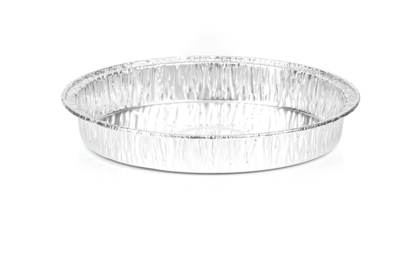 Premium aluminum pie foil trays, 173x25mm, 600-count; perfect for even baking and serving sweet or savory pies.