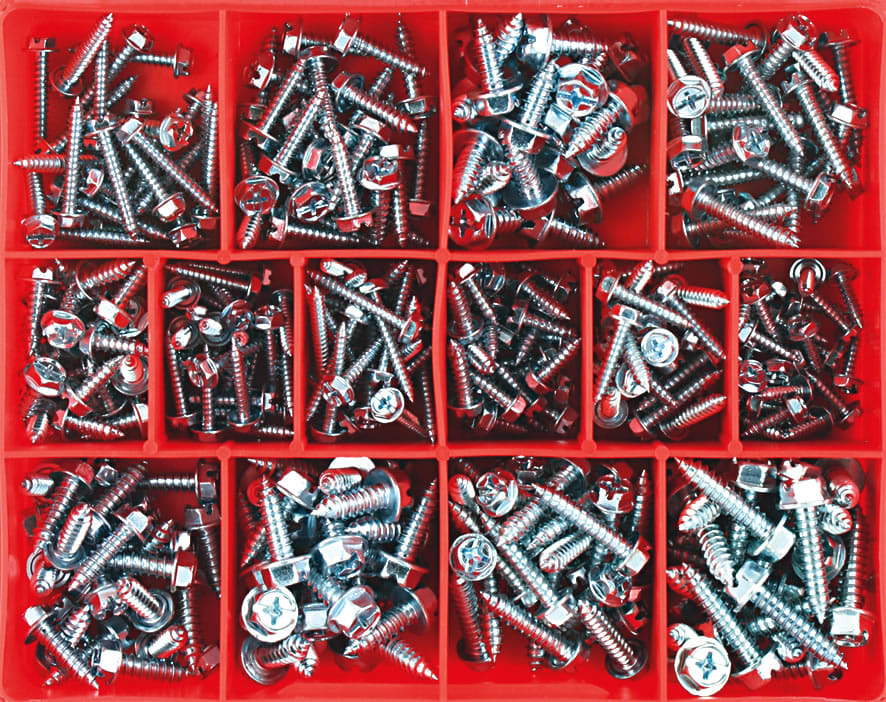 Champion Hex Head Self Tapping Screw Assortment 350 piece
