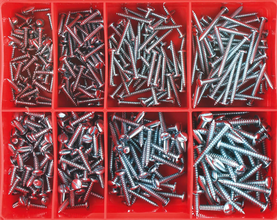 Champion Slotted Self Tapping Screw Assortment 400 piece