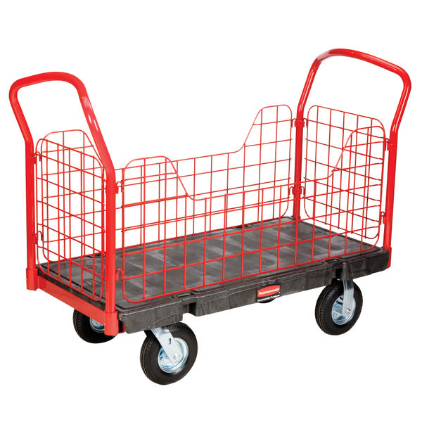 Rubbermaid Heavy Duty Side Panel Platform Truck