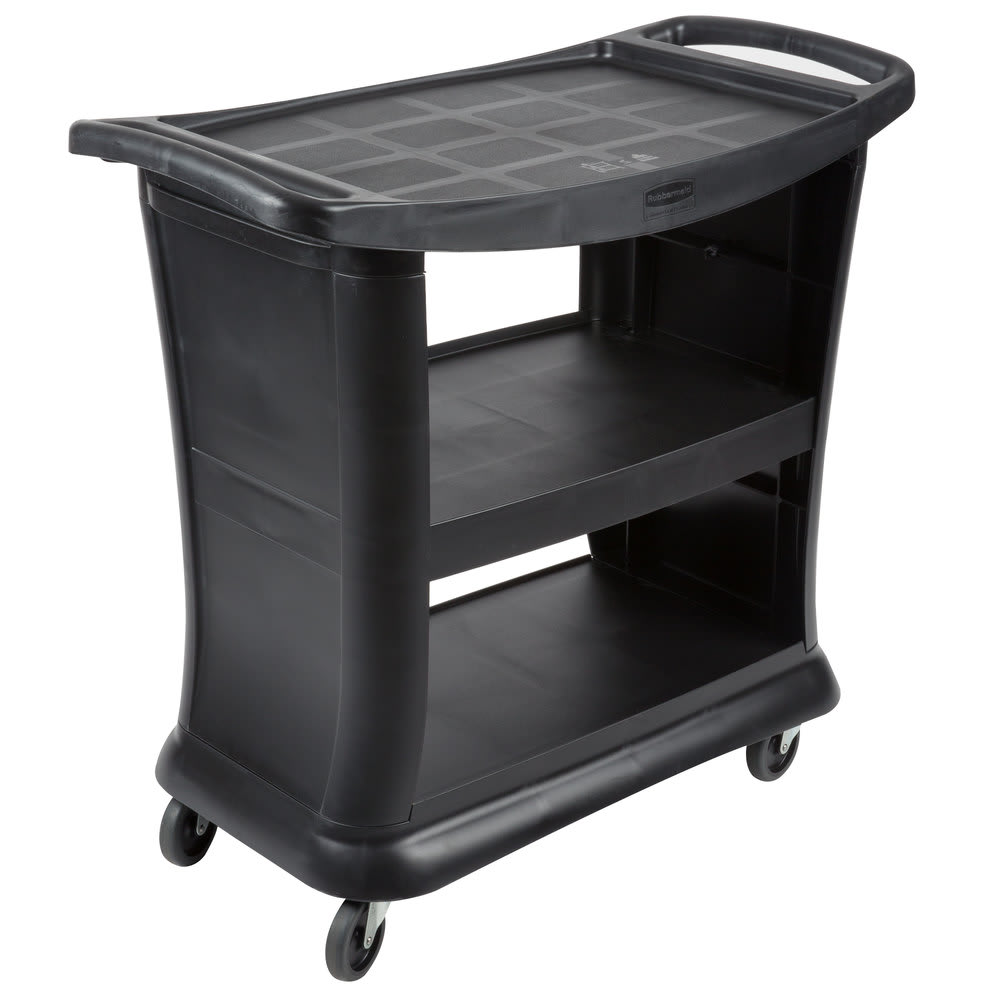 Rubbermaid Executive Series Black Service Cart