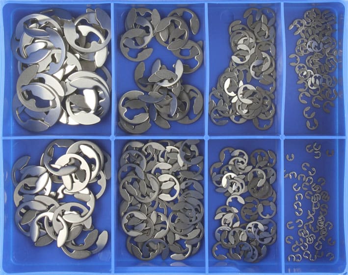 Champion S/Steel 304 Metric E Clip Assortment 325 piece