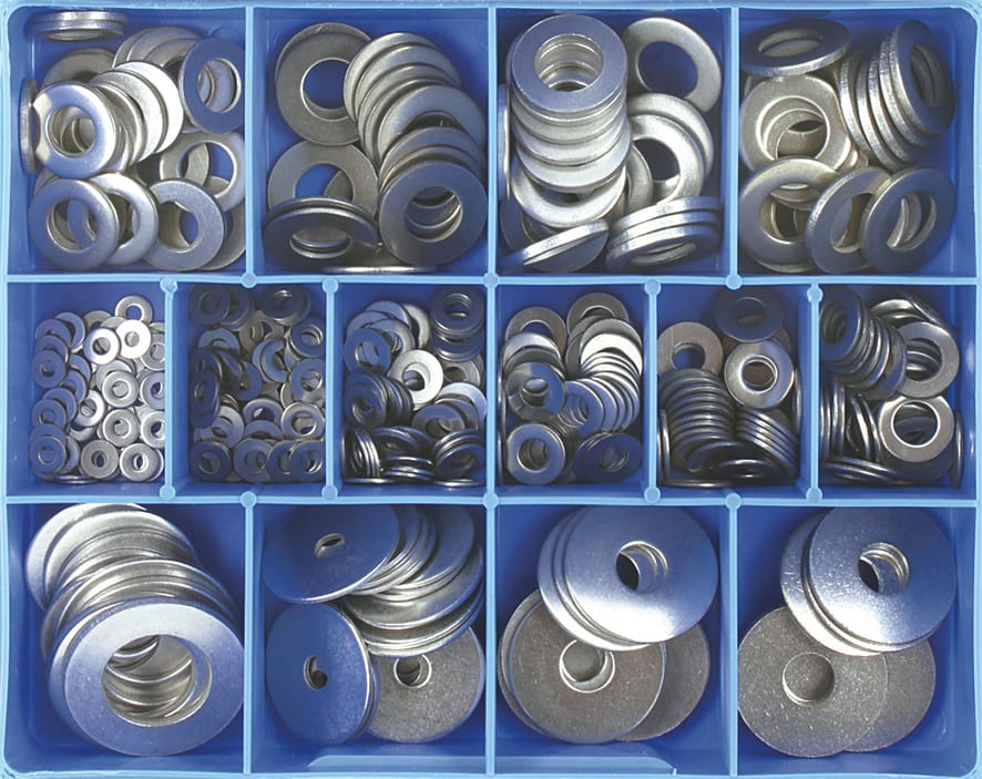 Champion S/Steel 304 Flat Washer Assortment 385 piece