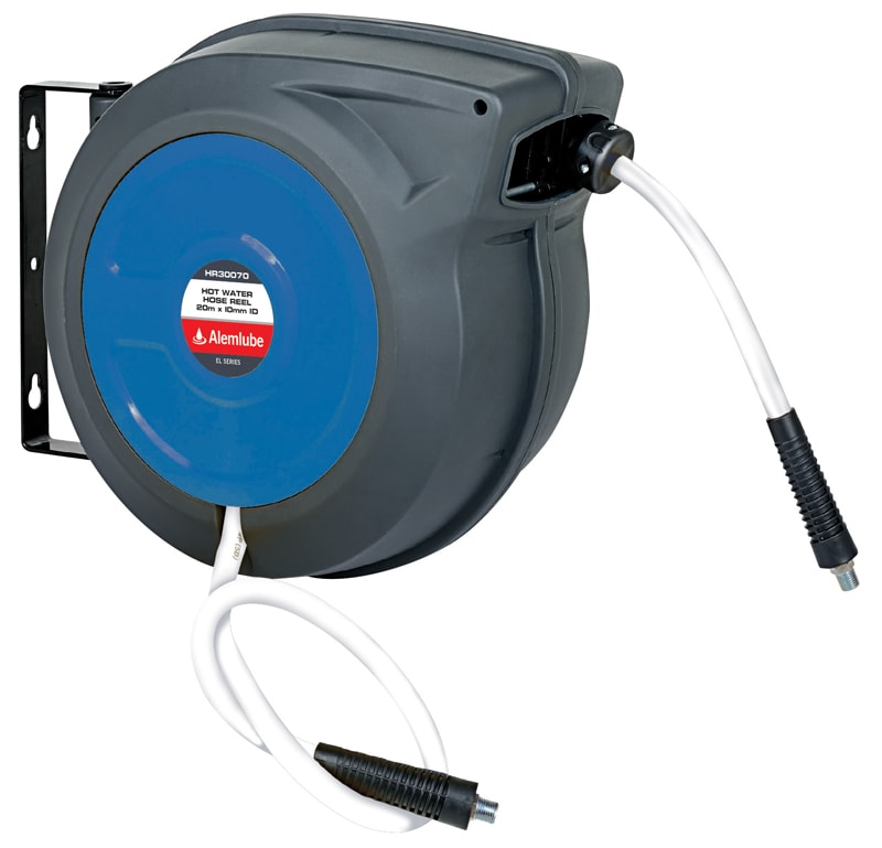 Alemlube EL Series Hot Water Hose Reel 10mm x 20m