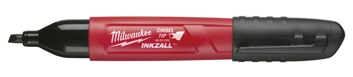 Milwaukee Inkzall Black Marker Chisel Tip (Each)