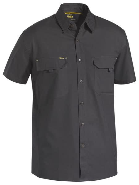 Bisley, Airflow Ripstop Short Sleeve Shirt, BS1414 - Charcoal (Size: 2XL)