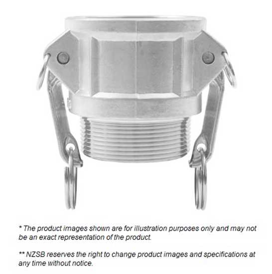 25mm Type B/NA3 Female Coupler to Male BSP - GP AL (Each)
